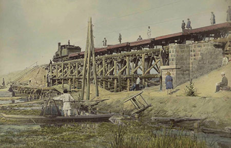 строительство железной дороги от Одессы до Паркан