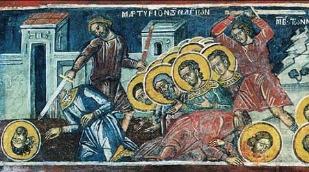 Константин и 42 святых мученика в Аммор12ее